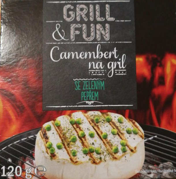 Fotografie - Camembert na gril se zeleným pepřem Grill and fun