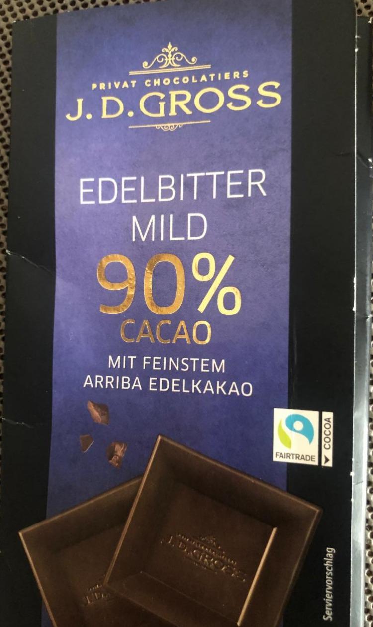 Fotografie - Edelbitter 90% cacao privat chocolatiers J.D.Gross