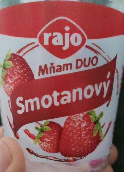 Fotografie - Mňam duo smetanový s jahodami Rajo