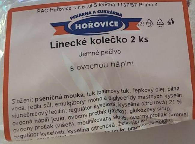 Fotografie - Linecké kolečko s ovocnou náplní Pekárna a cukrárna Hořovice