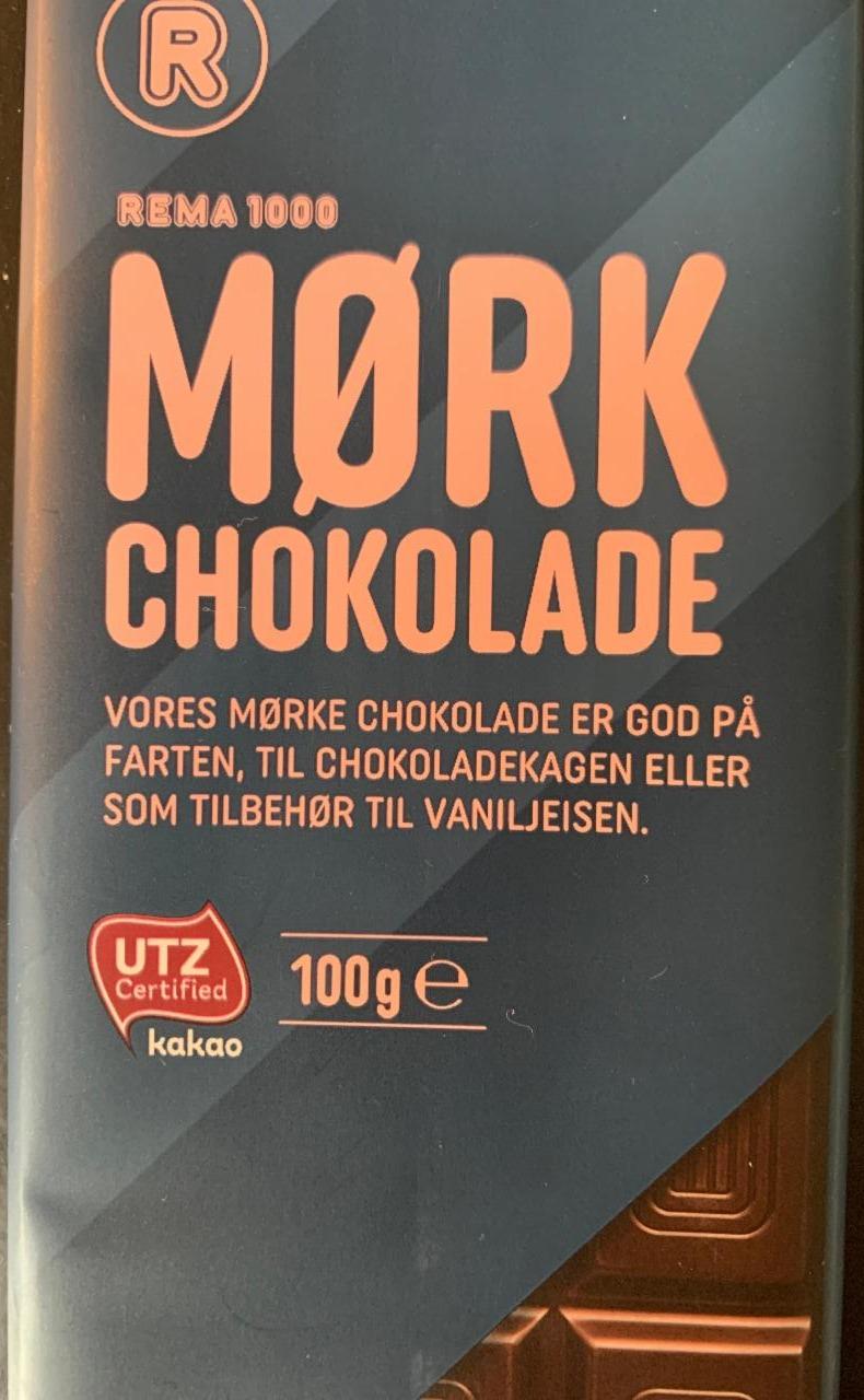 Fotografie - Mørk chokolade Rema 1000