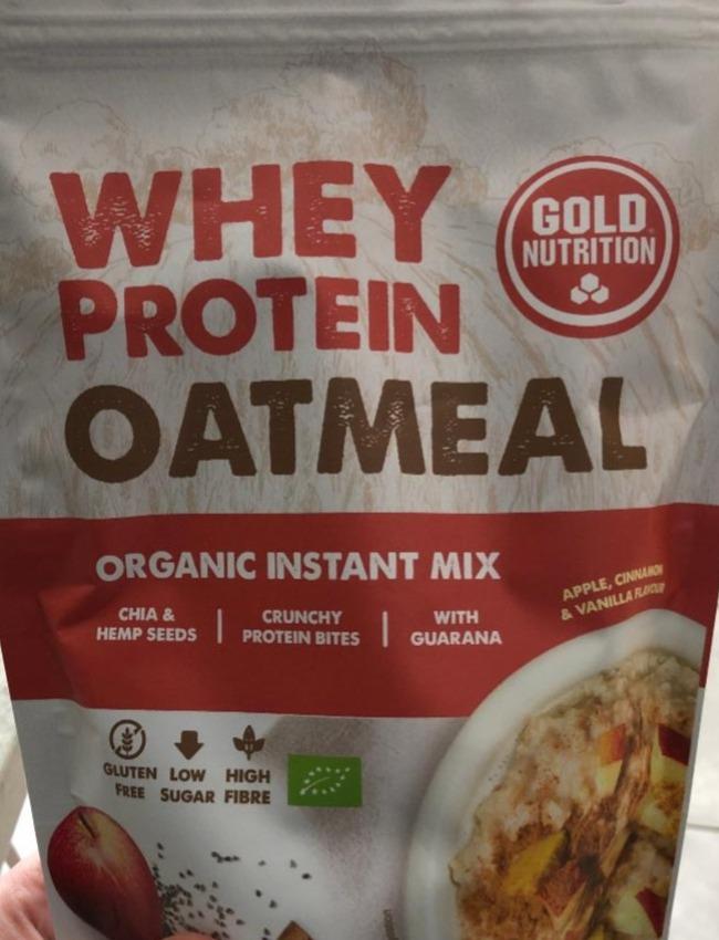 Fotografie - Organic Whey Protein Oatmeal Apple Cinnamon Gold Nutrition