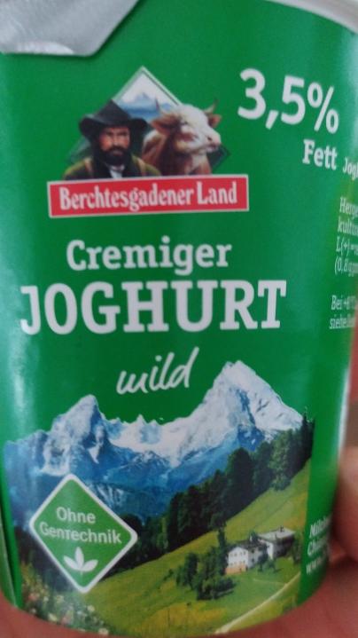 Fotografie - Cremiger Joghurt mild 3,5% Fett Berchtesgadener Land