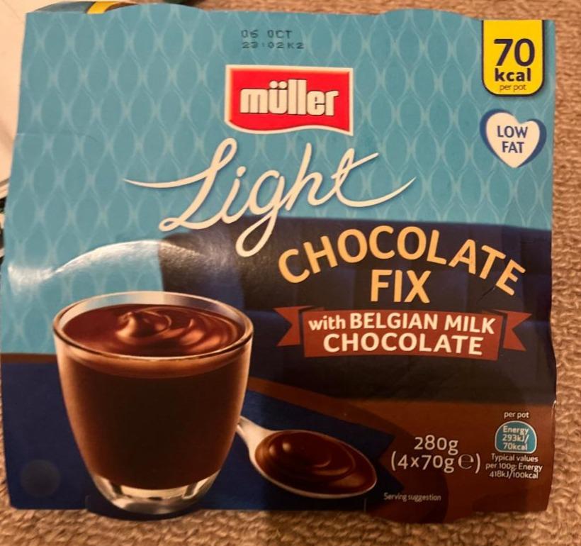 Fotografie - Light Chocolate Fix with Belgian Milk Chocolate Müller