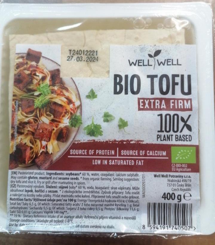 Fotografie - Bio tofu extra firm Well Well