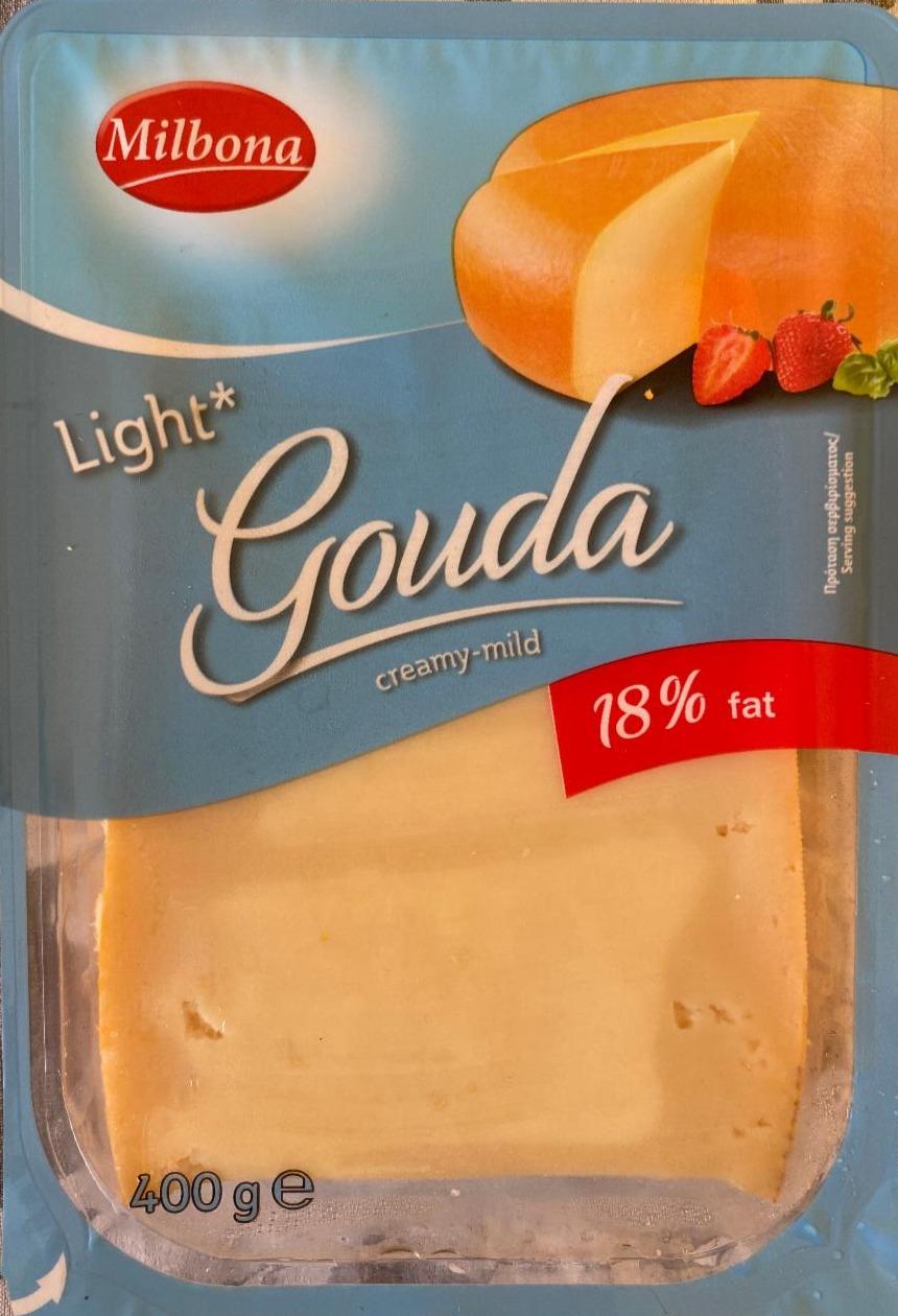 Fotografie - Gouda light 18% fat Milbona
