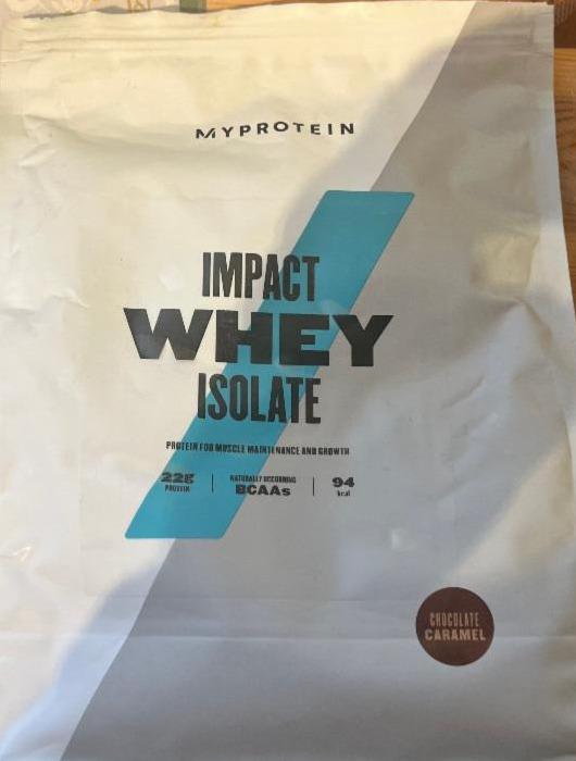Fotografie - impact Whey isolate Caramel Myprotein