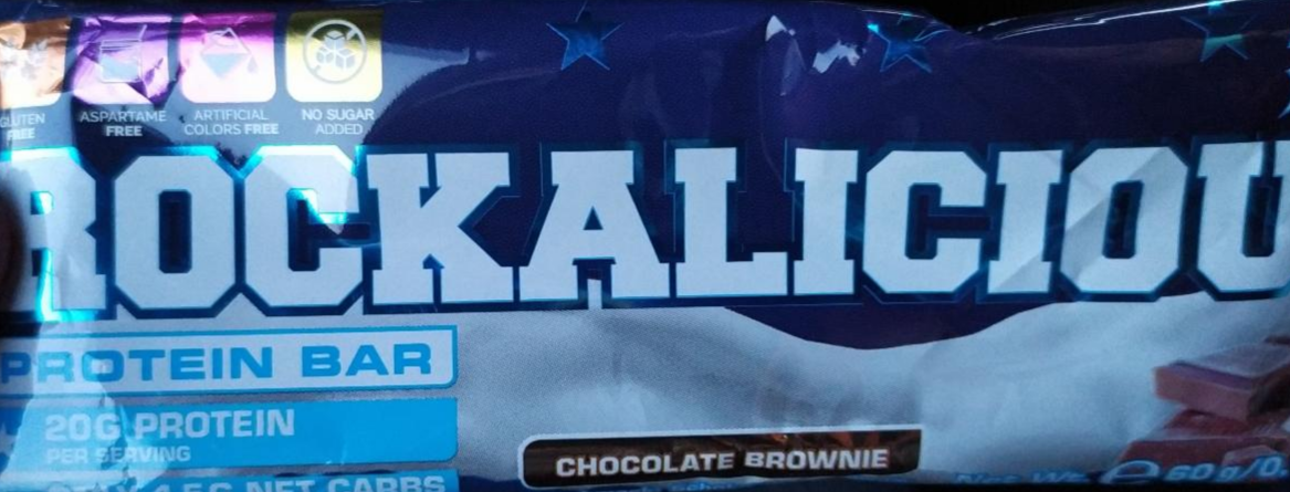 Fotografie - Rockalicious Chocolate Protein Bar Brownie