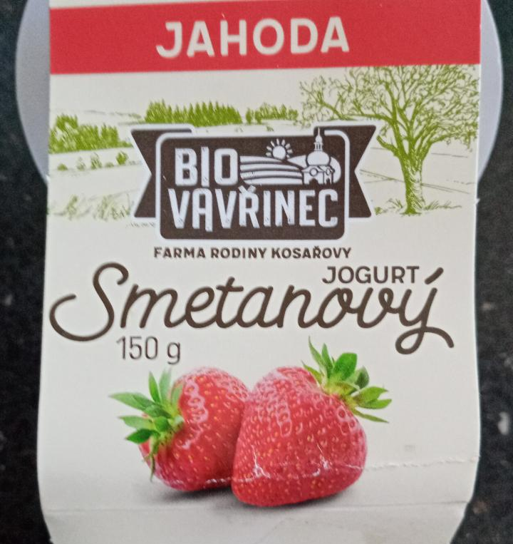 Fotografie - Smetanový jogurt jahoda Bio Vavřinec