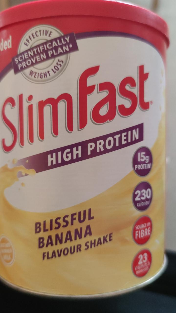 Fotografie - SlimFast high protein shake Blissful Banana