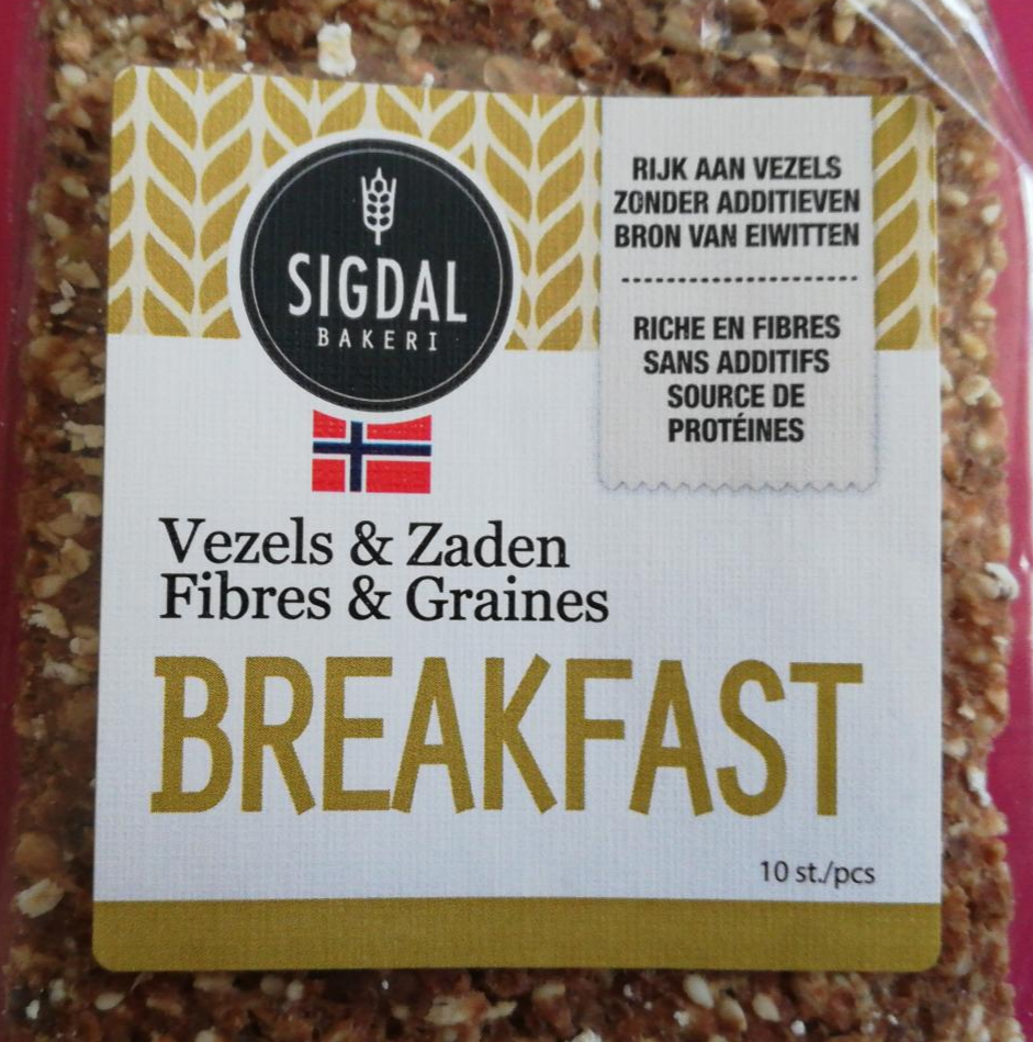 Fotografie - Sigdal Breakfast vláknina & semínka knäckebrot