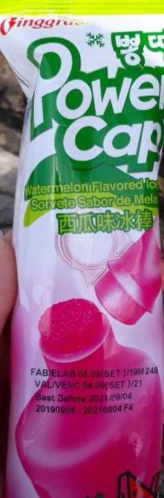 Fotografie - Power cap watermelon flavored ice tube Binggrae