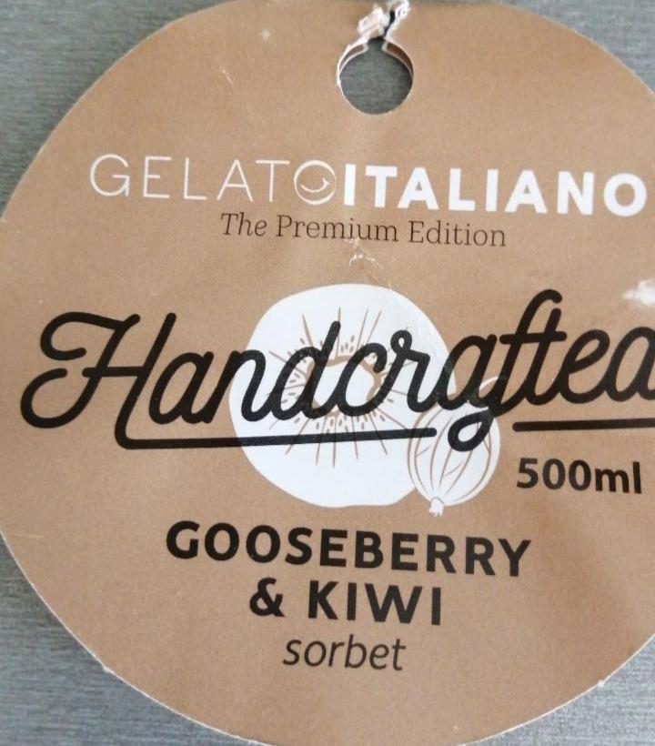 Fotografie - Handcrafted Gooseberry & Kiwi sorbet Gelato Italiano