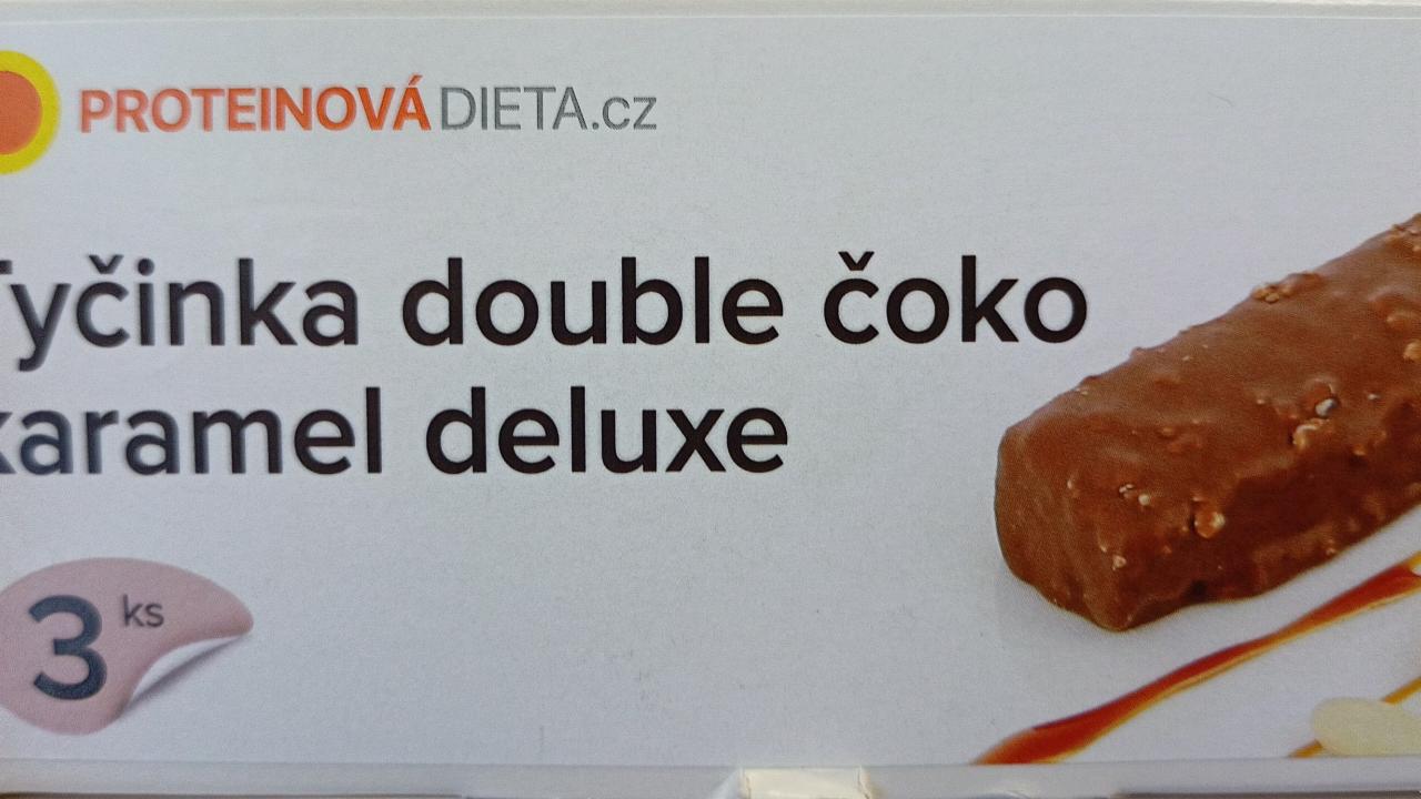 Fotografie - Tyčinka double čoko karamel deluxe ProteinováDieta.cz