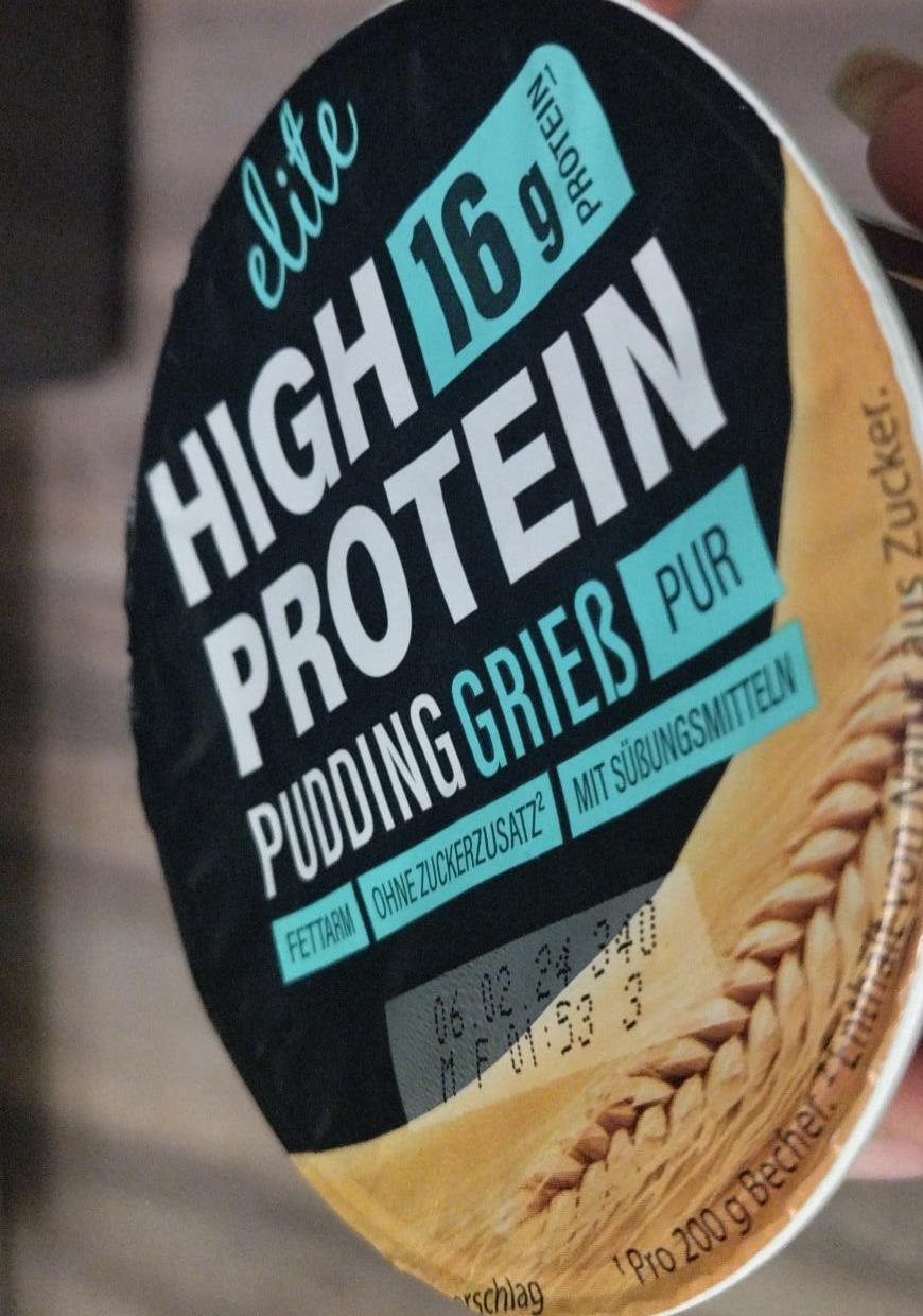 Fotografie - high protein pudding grieß pur elite