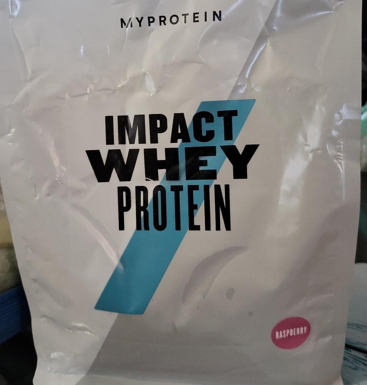 Fotografie - Impact Whey Protein Raspberry Myprotein