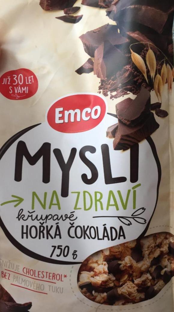 Fotografie - Mysli na zdraví křupavé hořká čokoláda Emco