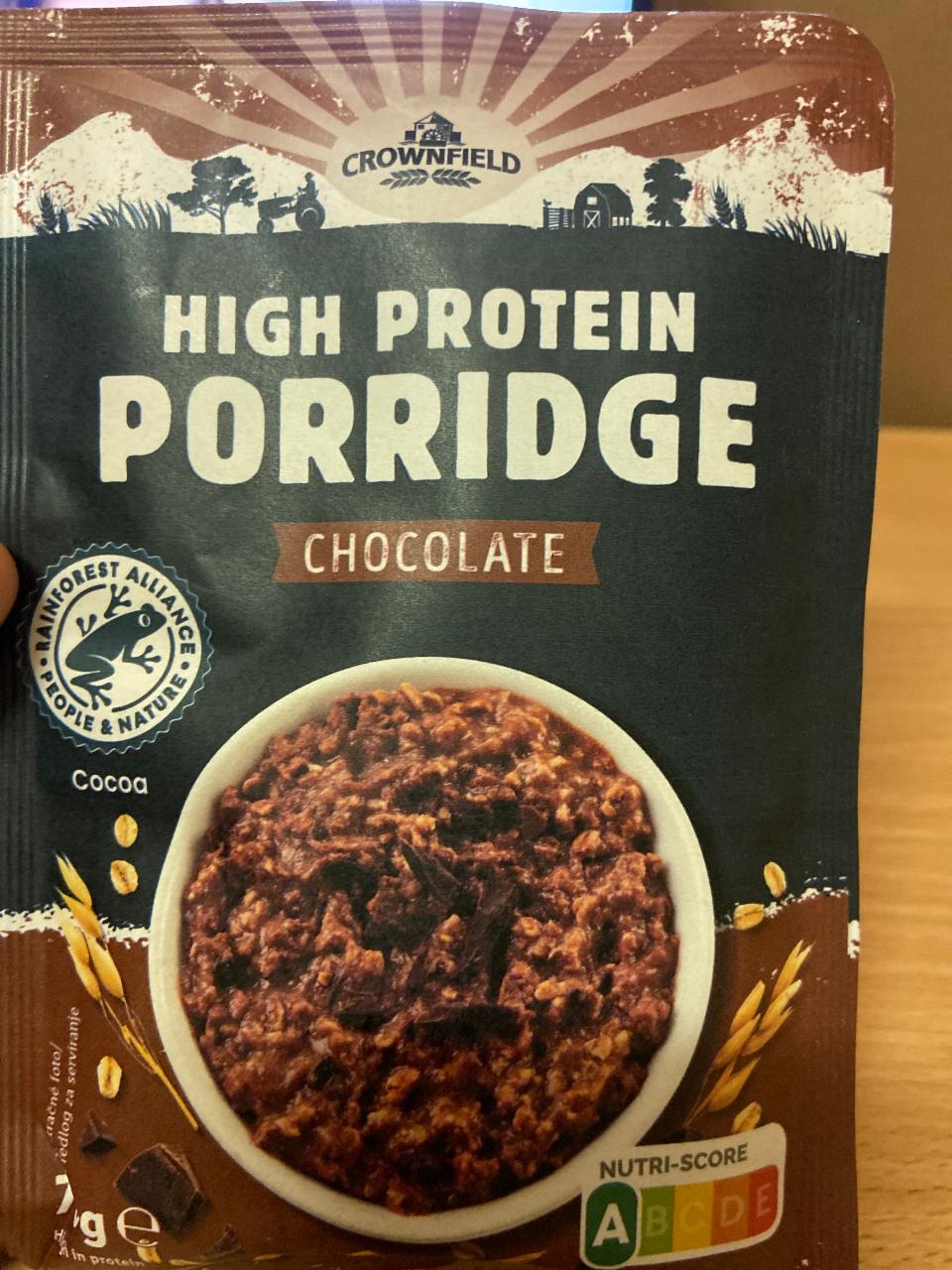 Fotografie - High protein porridge Chocolate Crownfield