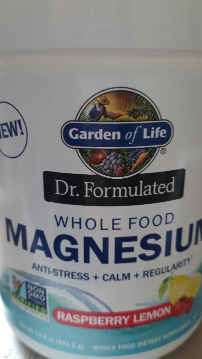 Fotografie - Dr. Formulated Whole Food Magnesium Raspberry Lemon Garden of Life