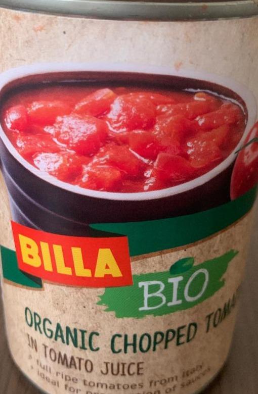 Fotografie - Organic chopoed tomatoes Billa Bio
