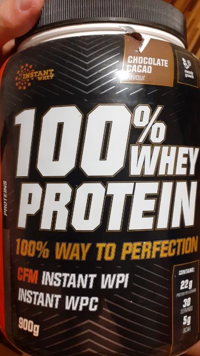 Fotografie - Whey Protein 100% chocolate cacao flavour Nutrend