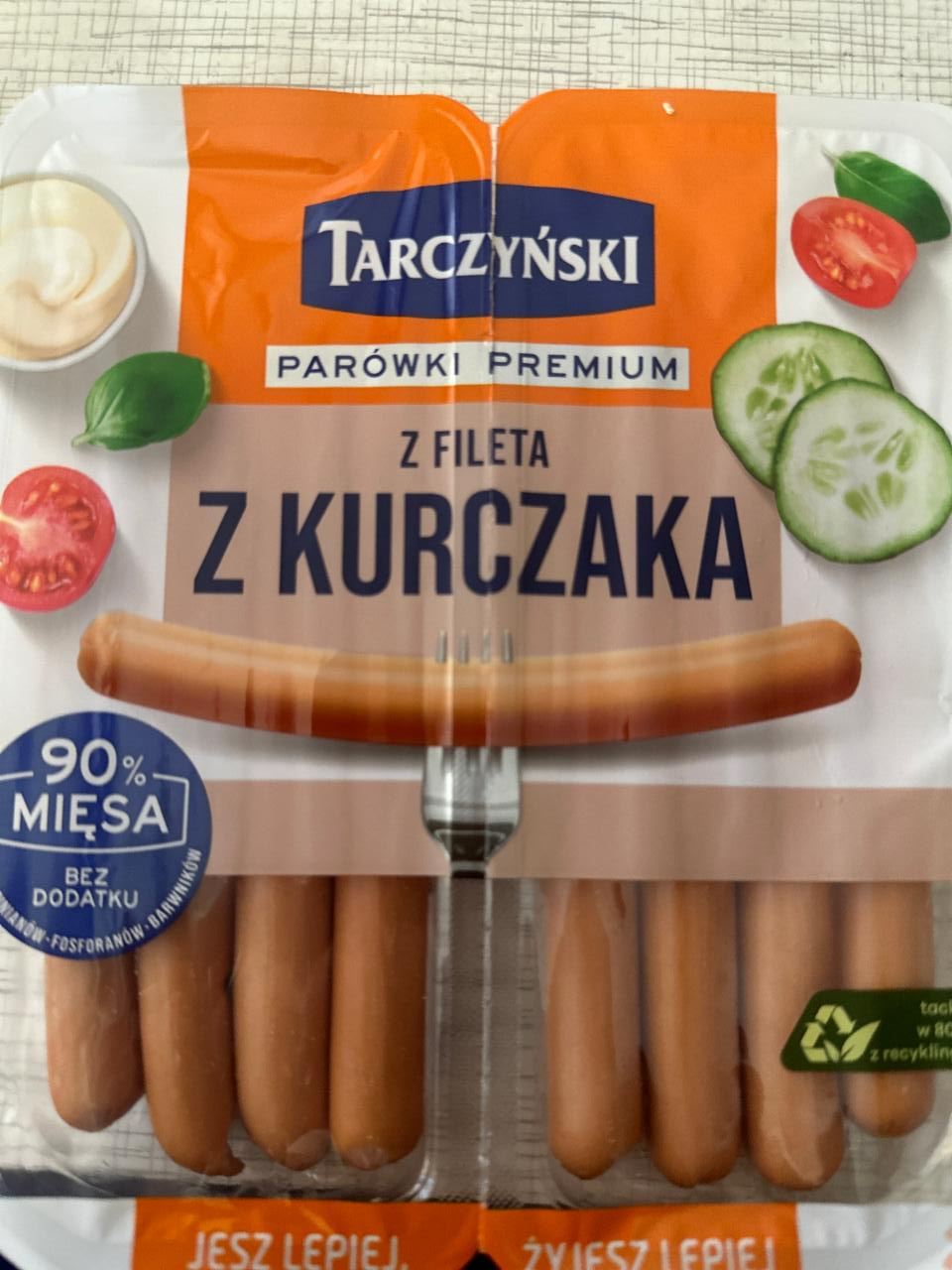 Fotografie - Parówki premium z fileta z kurczaka Tarczyński