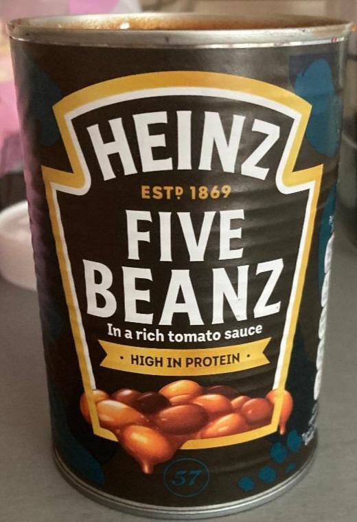 Fotografie - Five Beanz In a rich tomato sauce high in protein Heinz