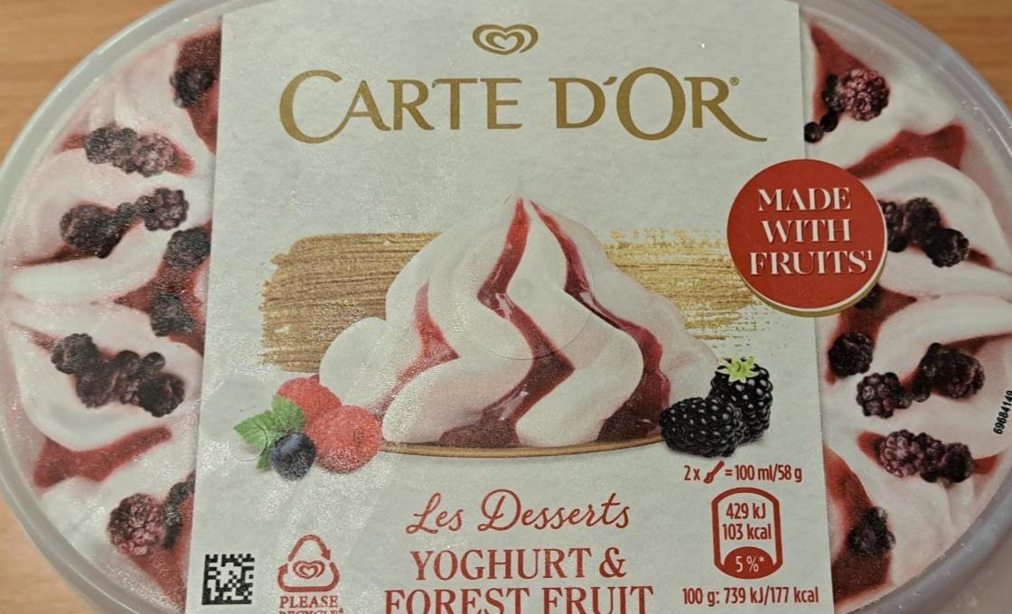 Fotografie - Les Desserts Yoghurt & Forest fruit Carte d'Or