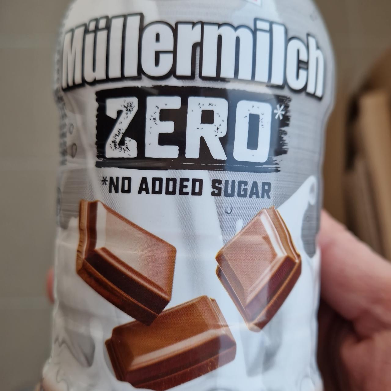 Fotografie - Müllermilch ZERO No added sugar s čokoládovou příchutí Müller