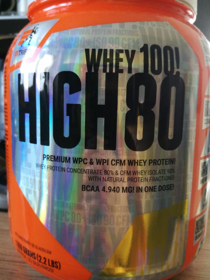 Fotografie - Whey 100 High 80 protein banán Extrifit