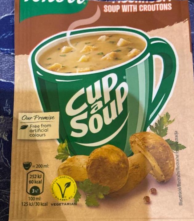 Fotografie - Cup a Soup Mushroom soup with croutons Knorr