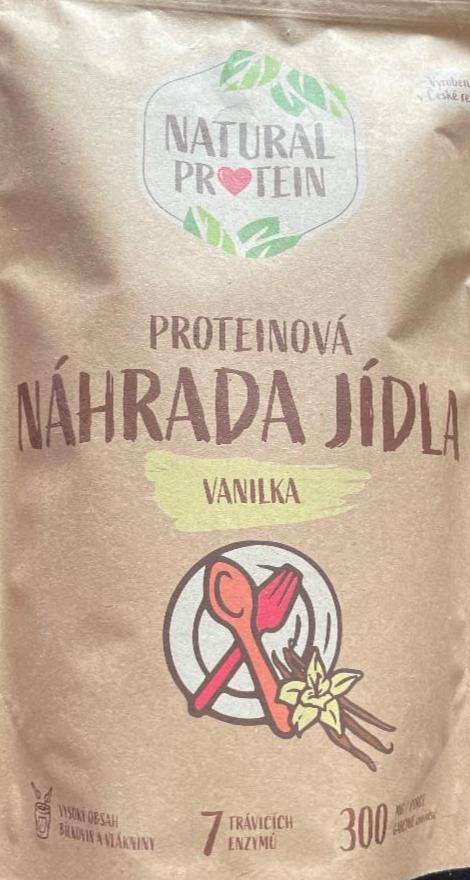 Fotografie - Proteinová náhrada jídla vanilka Natural protein