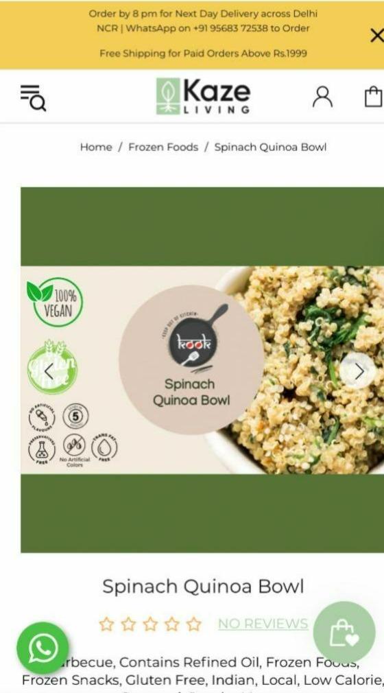 Fotografie - Spinach quinoa bowl