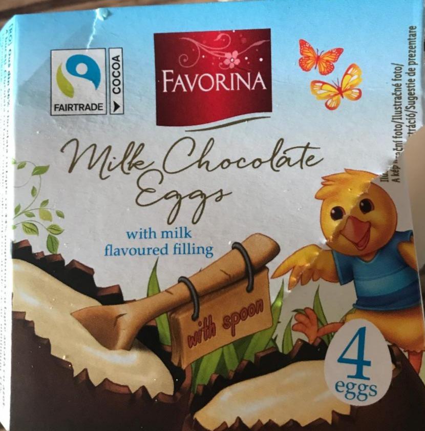 Fotografie - Milk Chocolate Eggs with milk flavoured filing Favorina