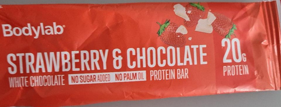 Fotografie - Bodylab protein bar strawberry & chocolate