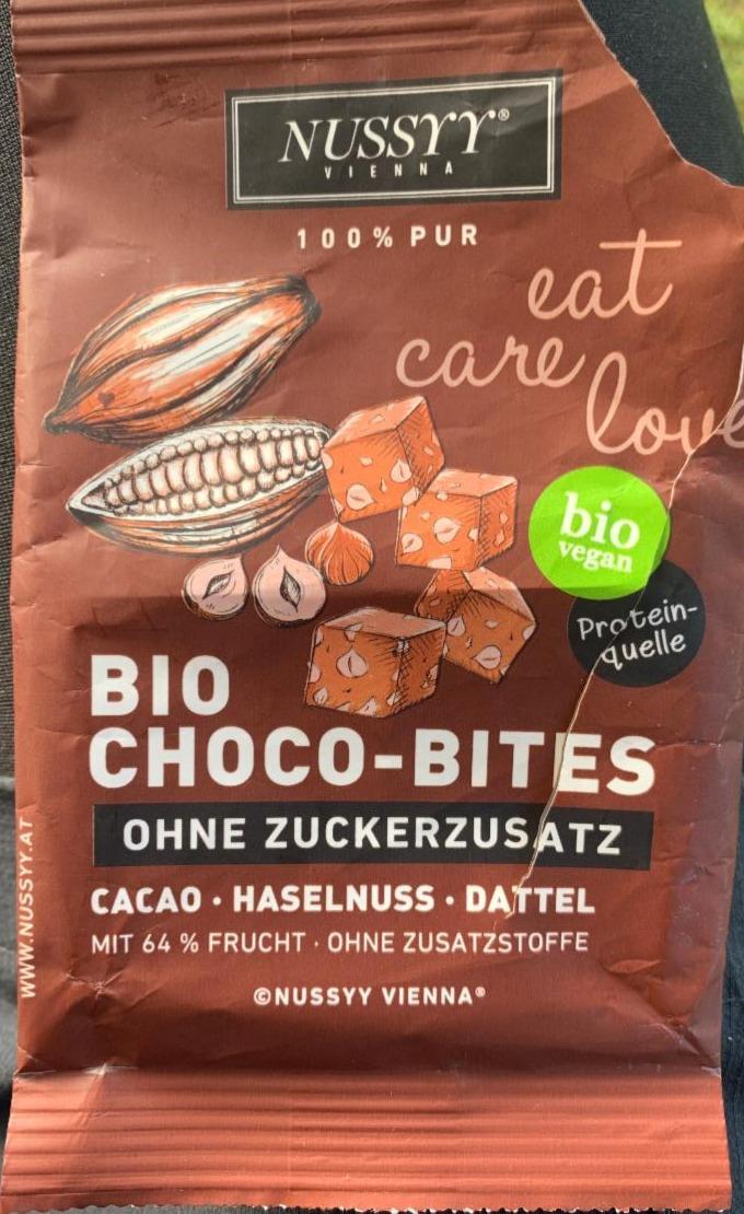Fotografie - Bio Choco-Bites Ohne Zuckerzusatz Nussyy
