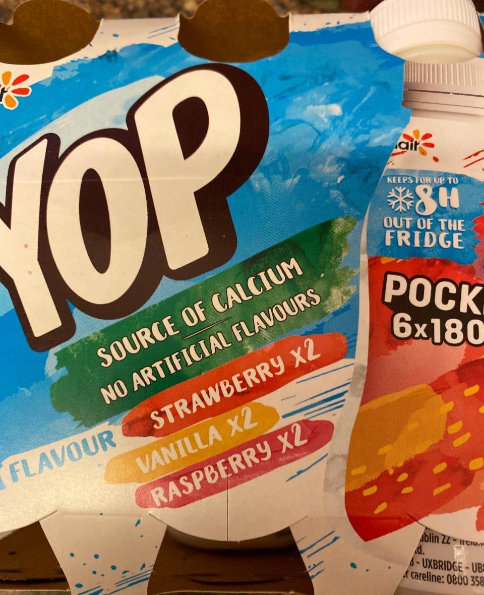 Fotografie - Yop Variety Flavour Drinkable Yogurt