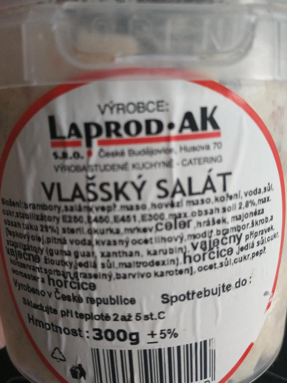 Fotografie - Vlašský salát Laprod-AK
