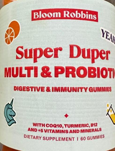 Fotografie - Super Duper Multi & Probiotics Bloom Robbins