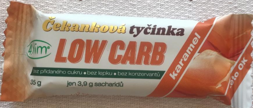 Fotografie - Čekanková tyčinka Low Carb Karamel 4Slim