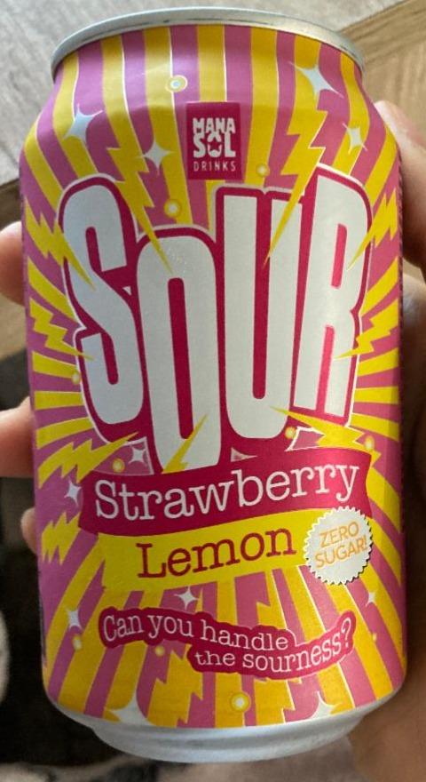 Fotografie - Sour Strawberry Lemon Zero Sugar ManaSol Drinks