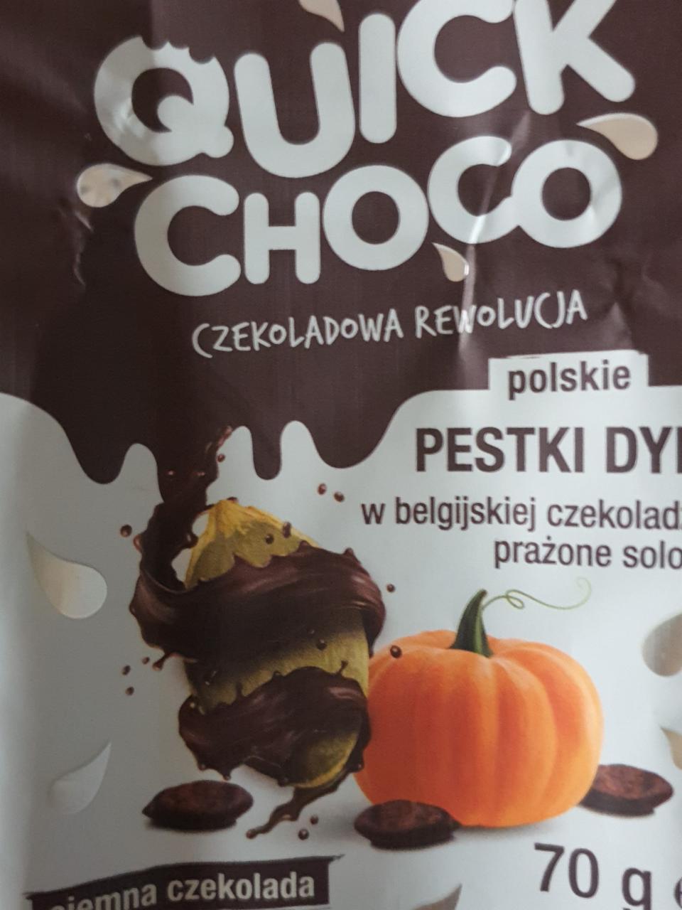 Fotografie - Quick Choco pestki dyni prażone solone w ciemnej czekoladzie Moreso