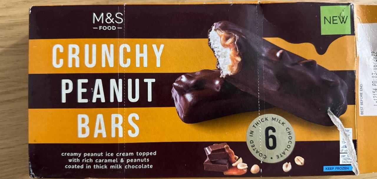 Fotografie - crunchy peanut bars zmrzlina s arašídovou příchutí M&S Food