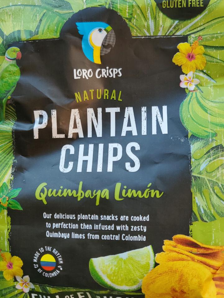 Fotografie - Natural Plantain Chips Quimbaya Limón Loro Crisps