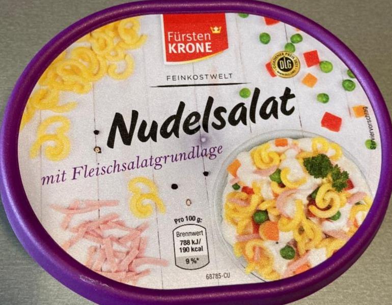 Fotografie - Nudelsalat mit Fleischsalatgrundlage Fürsten Krone