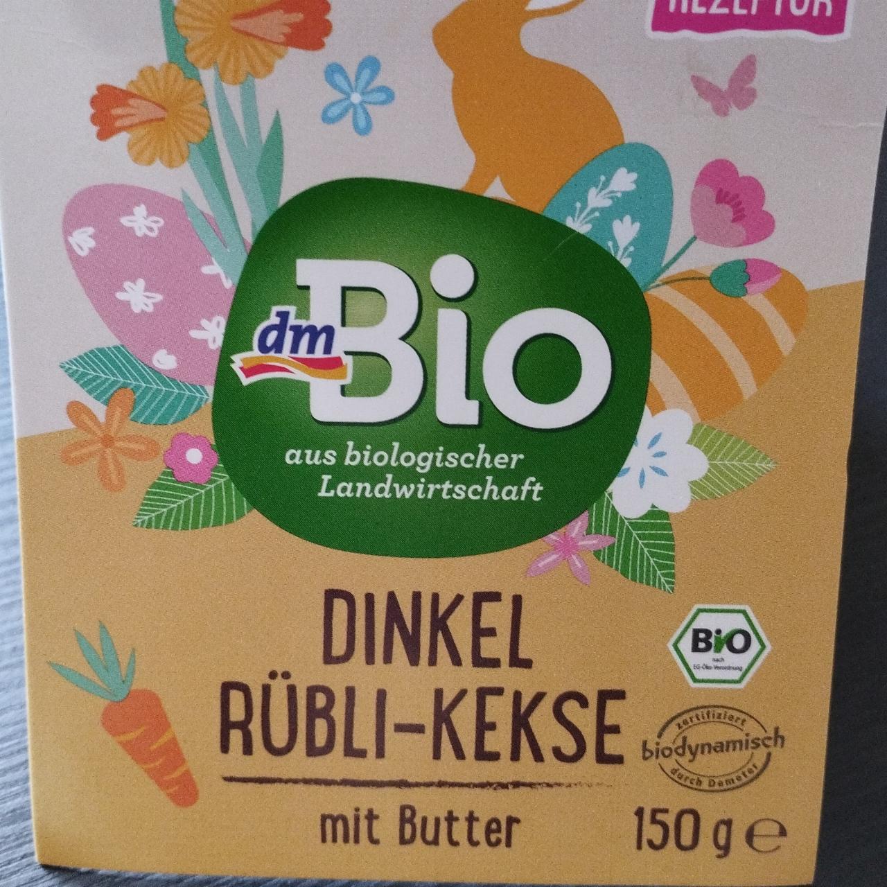 Fotografie - Dinkel Rübli-Kekse mít Butter dmBio