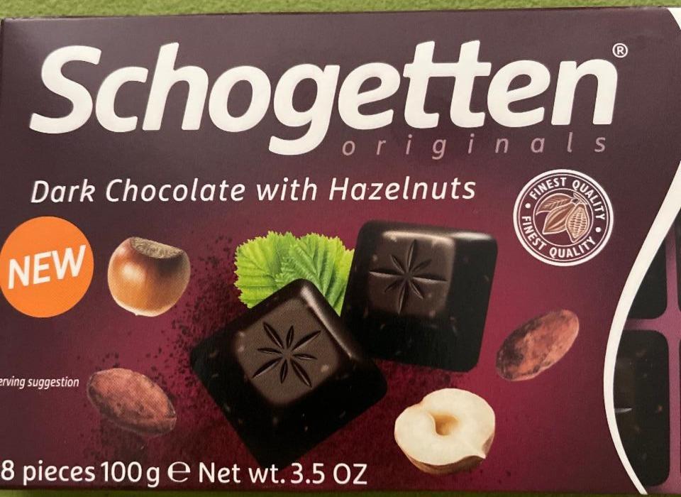 Fotografie - Dark Chocolate with Hazelnuts Schogetten