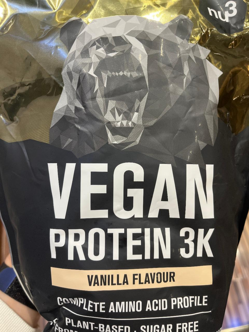 Fotografie - Vegan Protein 3K Vanilla flavour Nu3