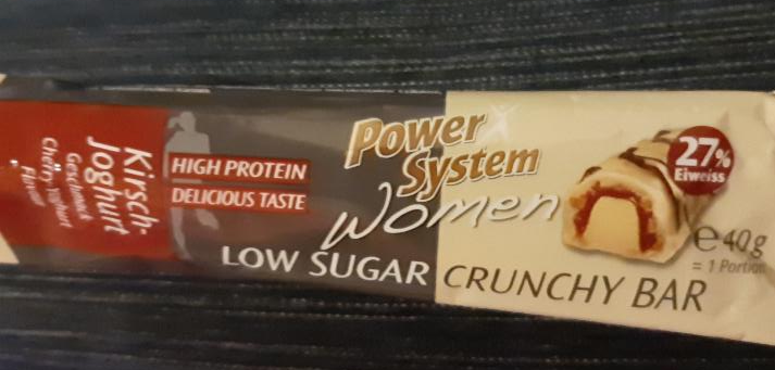 Fotografie - Women Low sugar Crunchy Bar Kirsch-Joghurt - Power System