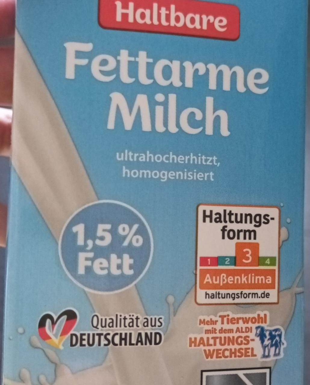 Fotografie - Haltbare Fettarme Milch 1,5% Fett Milsani